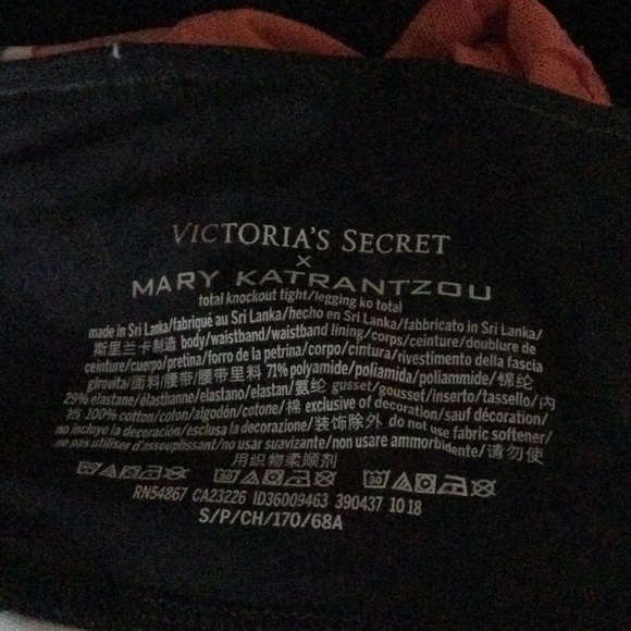 💜 Victoria's Secret x Mary Katrantzou Floral Leggings Size Small - Picture 5 of 5